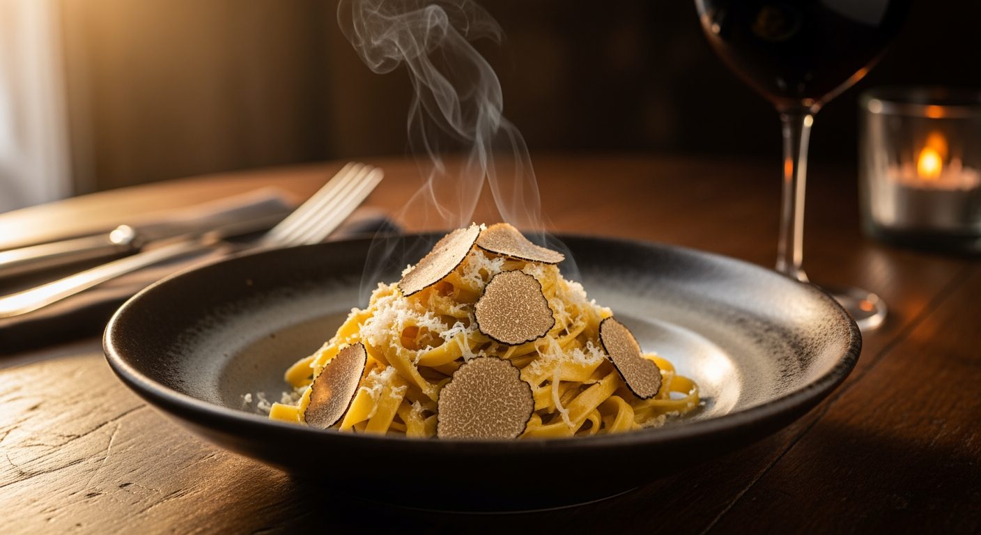 Tagliatelles fraîches à la truffe noire — Zéfir